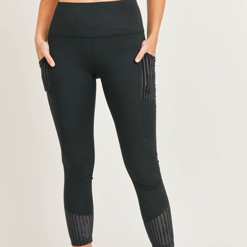 Sale Velvet Accent Leggings